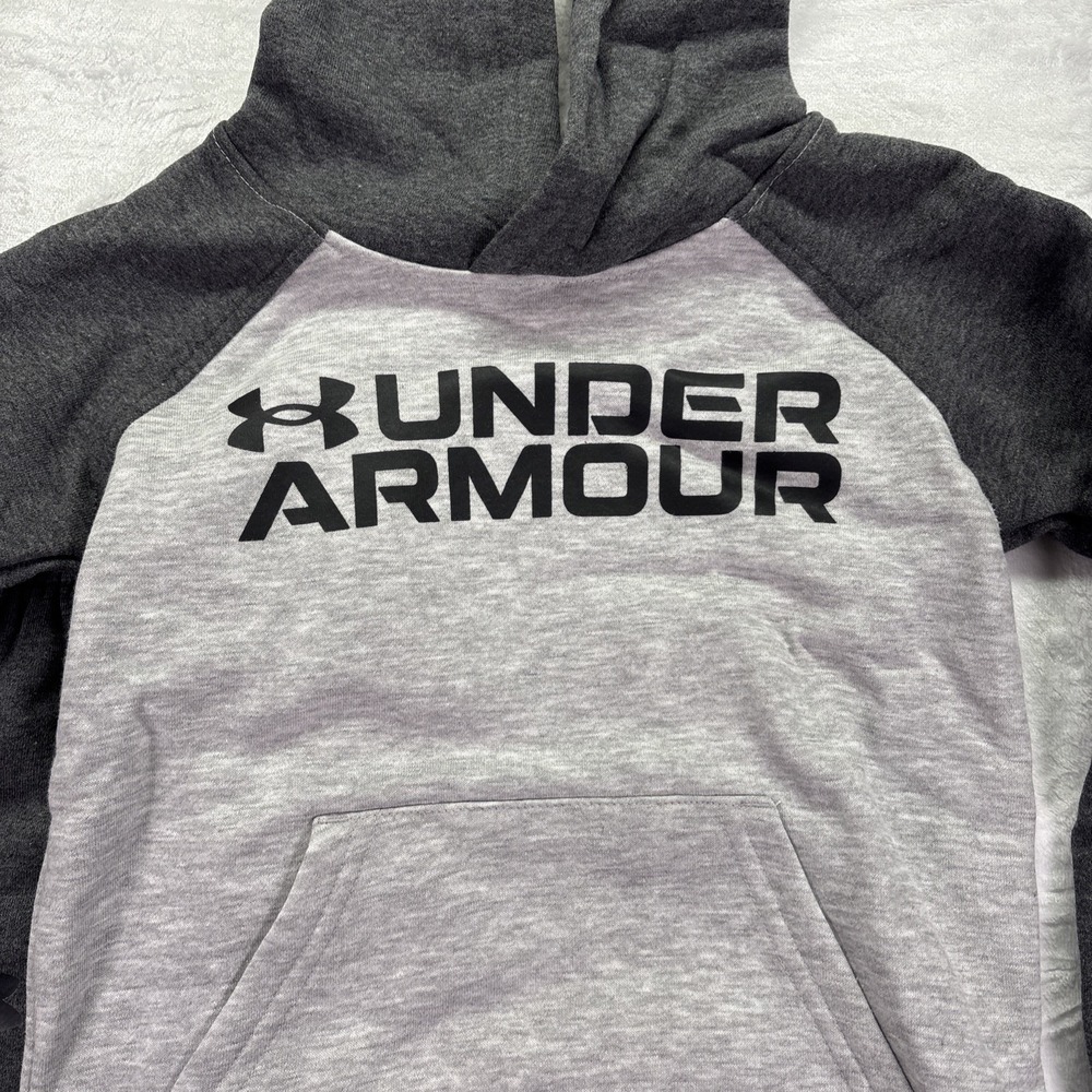 Under Armour Boy UA Size 4 Hoodie/Jogger Set Youth Grey - Picture 2 of 4